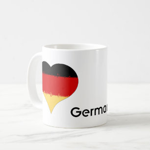 I Heart Germany German Flag Coffee Mug