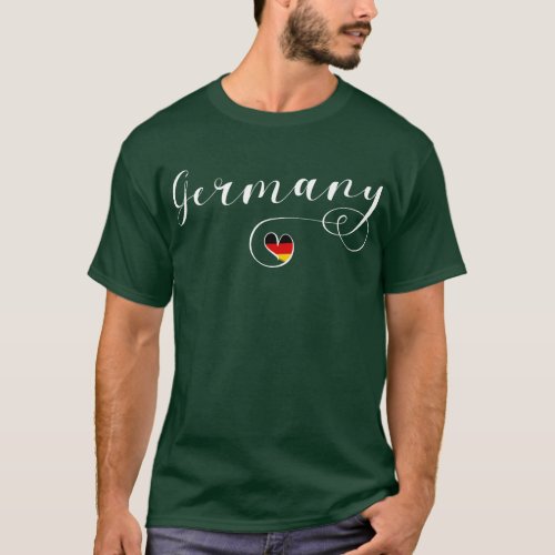I Heart Germany German Flag T_Shirt