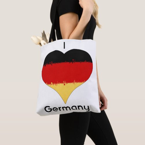 I Heart Germany German Flag  Tote Bag