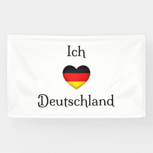 "I heart Germany" German Pride World Traveler Banner