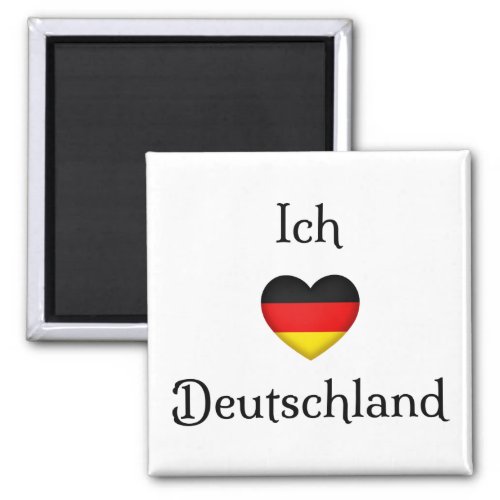I Heart Germany German Pride World Traveler Magnet