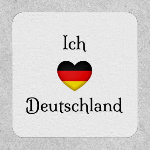 "I heart Germany" German Pride World Traveler Patch