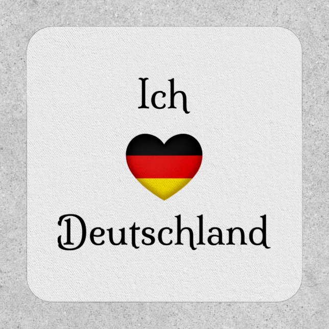 "I heart Germany" German Pride World Traveler Patch (Front)