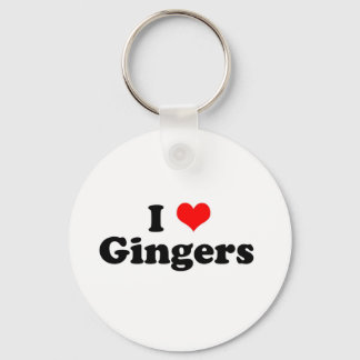 I Heart Gingers Keychain