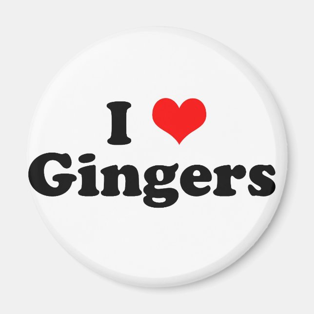 I Heart Gingers Magnet (Front)