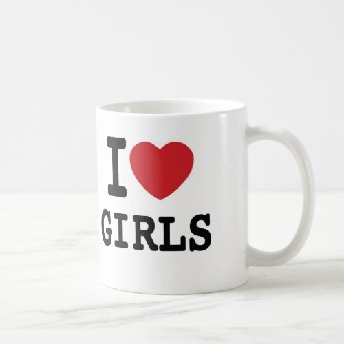 I Heart Girls Coffee Mug