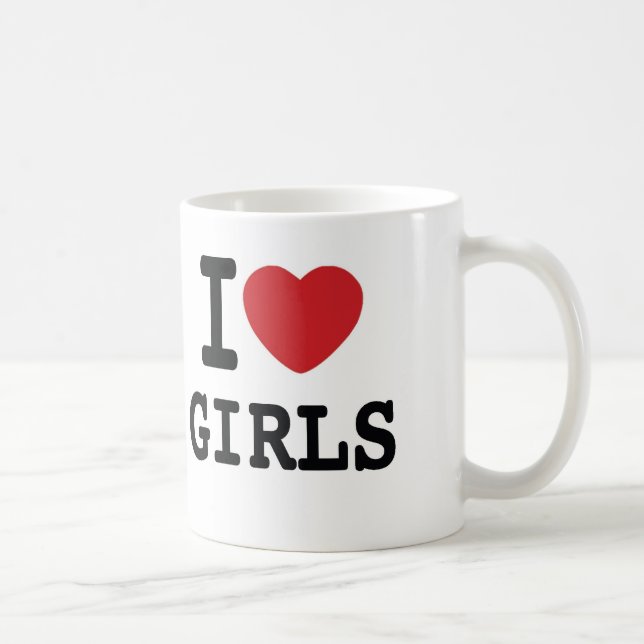I Heart Girls Coffee Mug (Right)