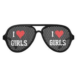 I heart girls party shades | Fun custom sunglasses