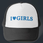 I "Heart" Girls Trucker Cap<br><div class="desc">I Heart Girls Cap similar to the one worn by the Character "Torgeir Lien" in the Norwegian TV series "Lilyhammer" that aired on Netflix.</div>