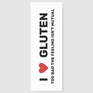 I Heart Gluten Funny Bookmark