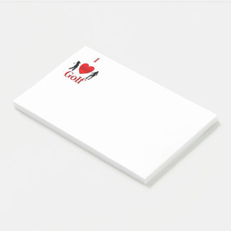 I Heart Golf Sport Post-it Notes