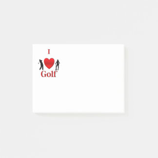 I Heart Golf Sport Post-it Notes