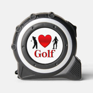 I Heart Golf Tape Measure