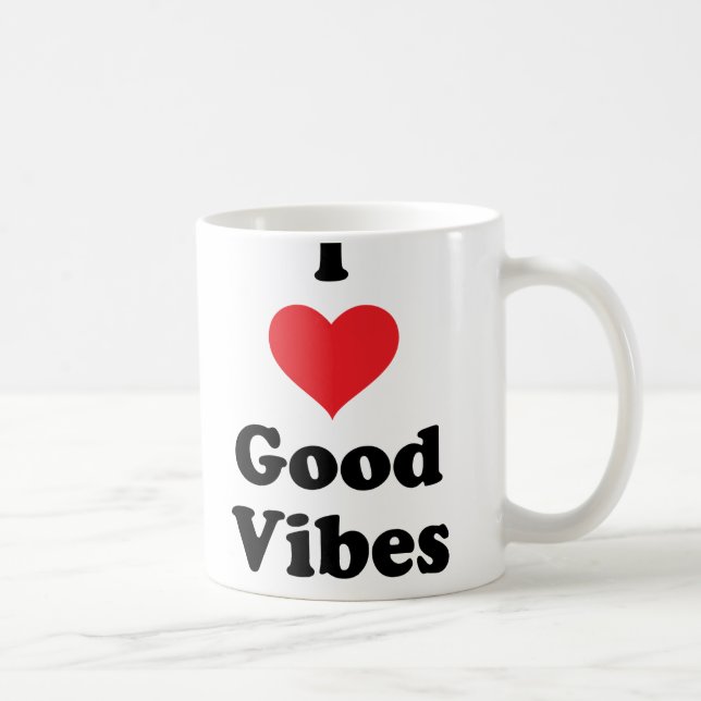 I (Heart) Good Vibes Coffee Mug (Right)