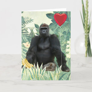 I Heart Gorillas Greeting Card