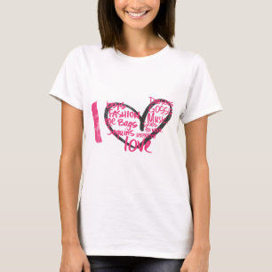 I Heart Graffiti Magenta T-Shirt