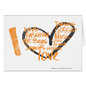 I Heart Graffiti Orange (Front Horizontal)