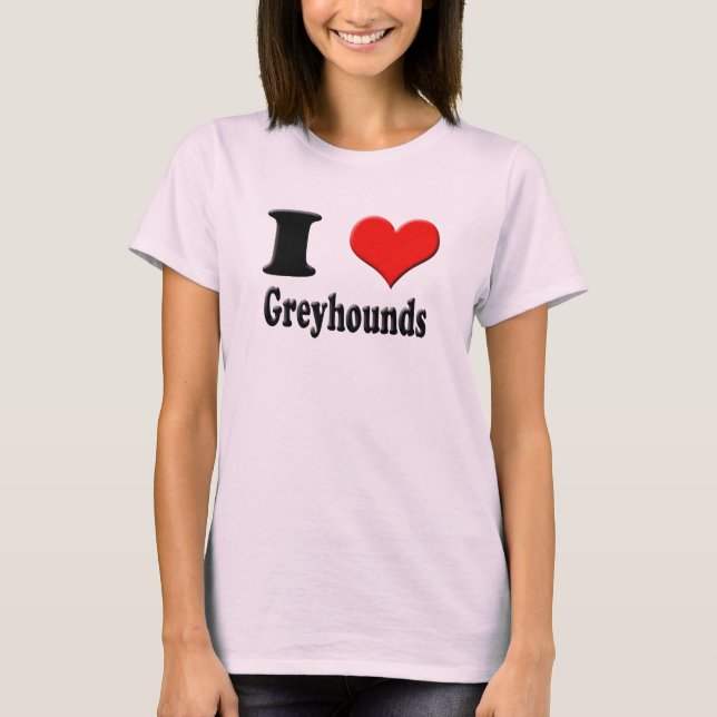I Heart Greyhounds Tee (Front)