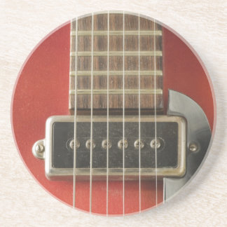I Heart Guitars Sandstone Coaster