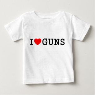 I Heart Guns Baby T-Shirt