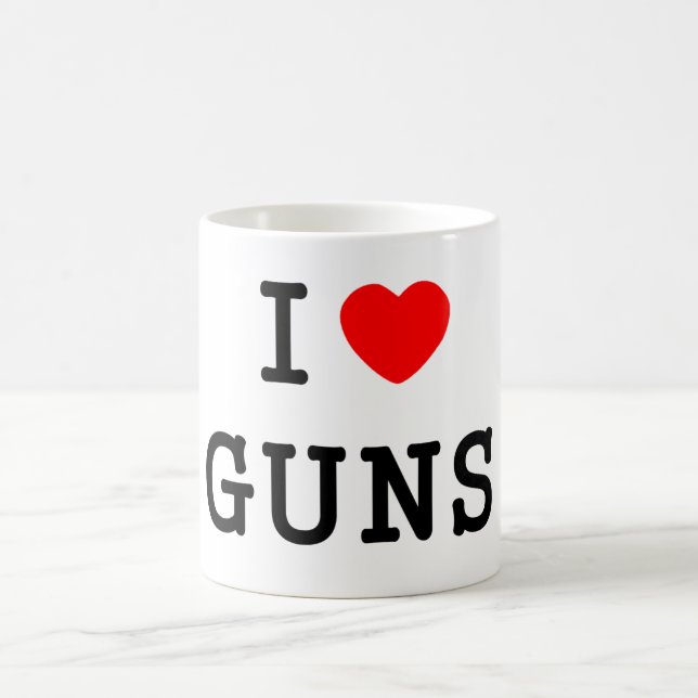 I Heart Guns Coffee Mug (Center)