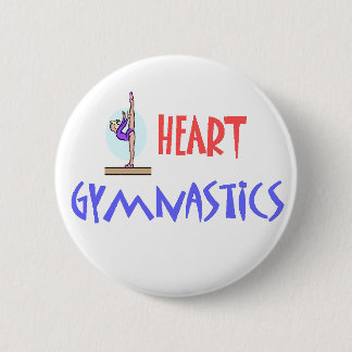 I HEART GYMNASTICS BUTTON