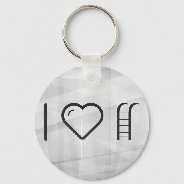 I Heart Hanging Ladders Keychain (Front)