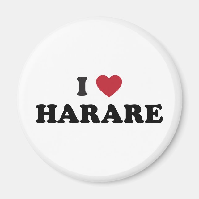I Heart Harare Zimbabwe Magnet (Front)