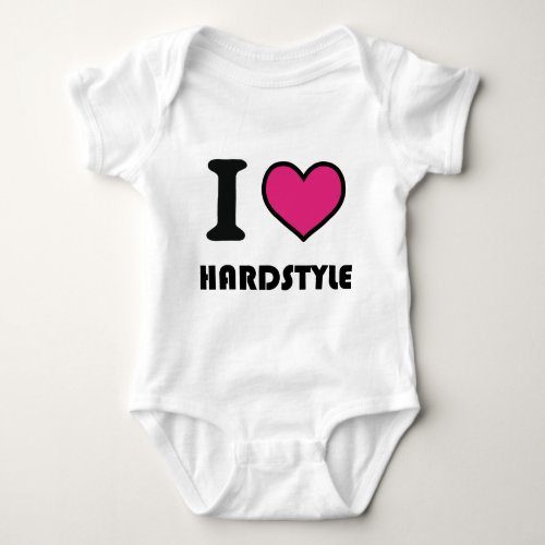 i heart hardstyle baby bodysuit