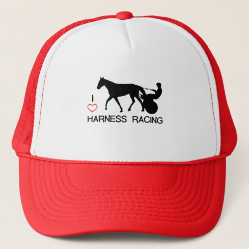 I Heart Harness Racing Trucker Hat
