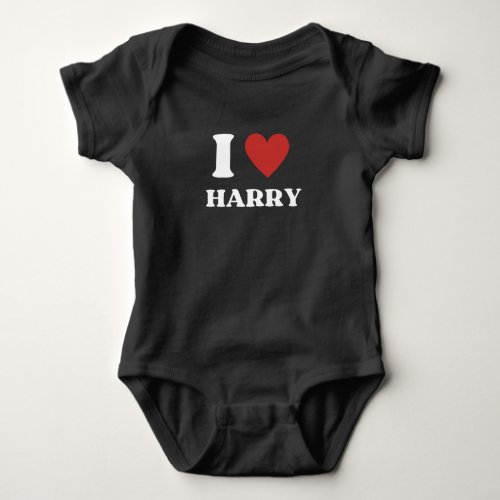 I Heart Harry Baby Bodysuit