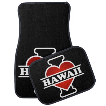 I Heart Hawaii Car Floor Mat by TheArtOfPamela at Zazzle
