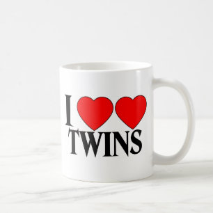 I Heart Heart Twins Coffee Mug