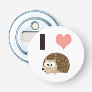 I Heart Hedgehogs Bottle Opener