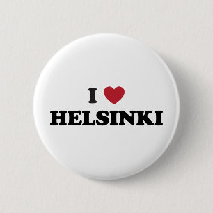 I Heart Helsinki Finland Pinback Button