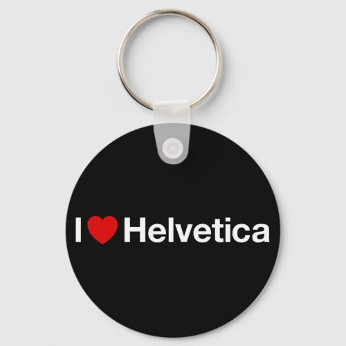I heart Helvetica Keychain