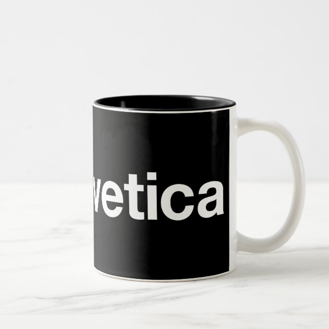 I heart Helvetica Two-Tone Coffee Mug (Right)