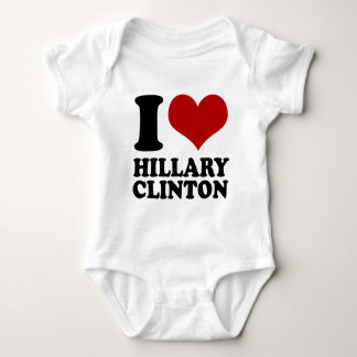 I heart Hillary Clinton Baby Bodysuit