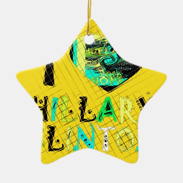 I Heart Hillary Clinton: Graffiti Expression Art Ceramic Ornament (Front)