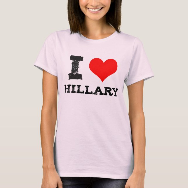 I Heart Hillary T-Shirt (Front)