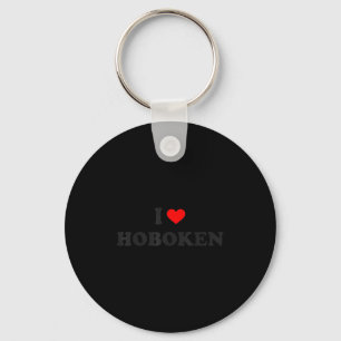 I Heart Hoboken New Jersey Keychain