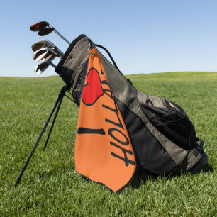 I Heart Holland bk on or gtcnt Golf Towel