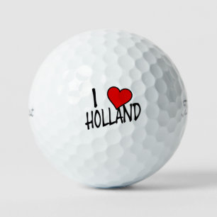 I Heart Holland bk on wt tpv1 gbcnt Golf Balls