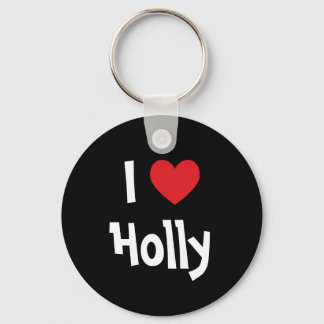 I Heart Holly Keychain