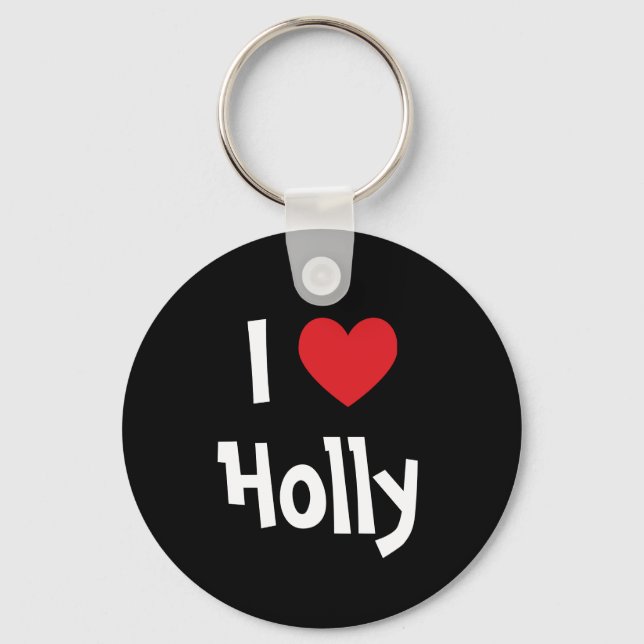 I Heart Holly Keychain (Front)