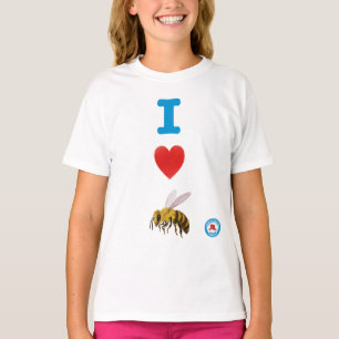 I Heart Honey Bees Girls' T-Shirt