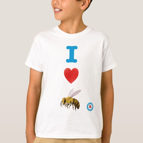 I Heart Honey Bees Youth T_Shirt