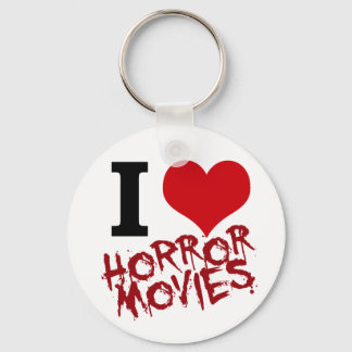 i heart horror movies keychain