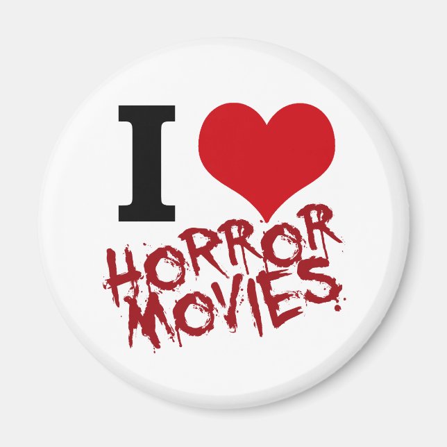 I Heart Horror Movies Magnet (Front)