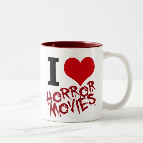 I Heart Horror Movies Two_Tone Coffee Mug
